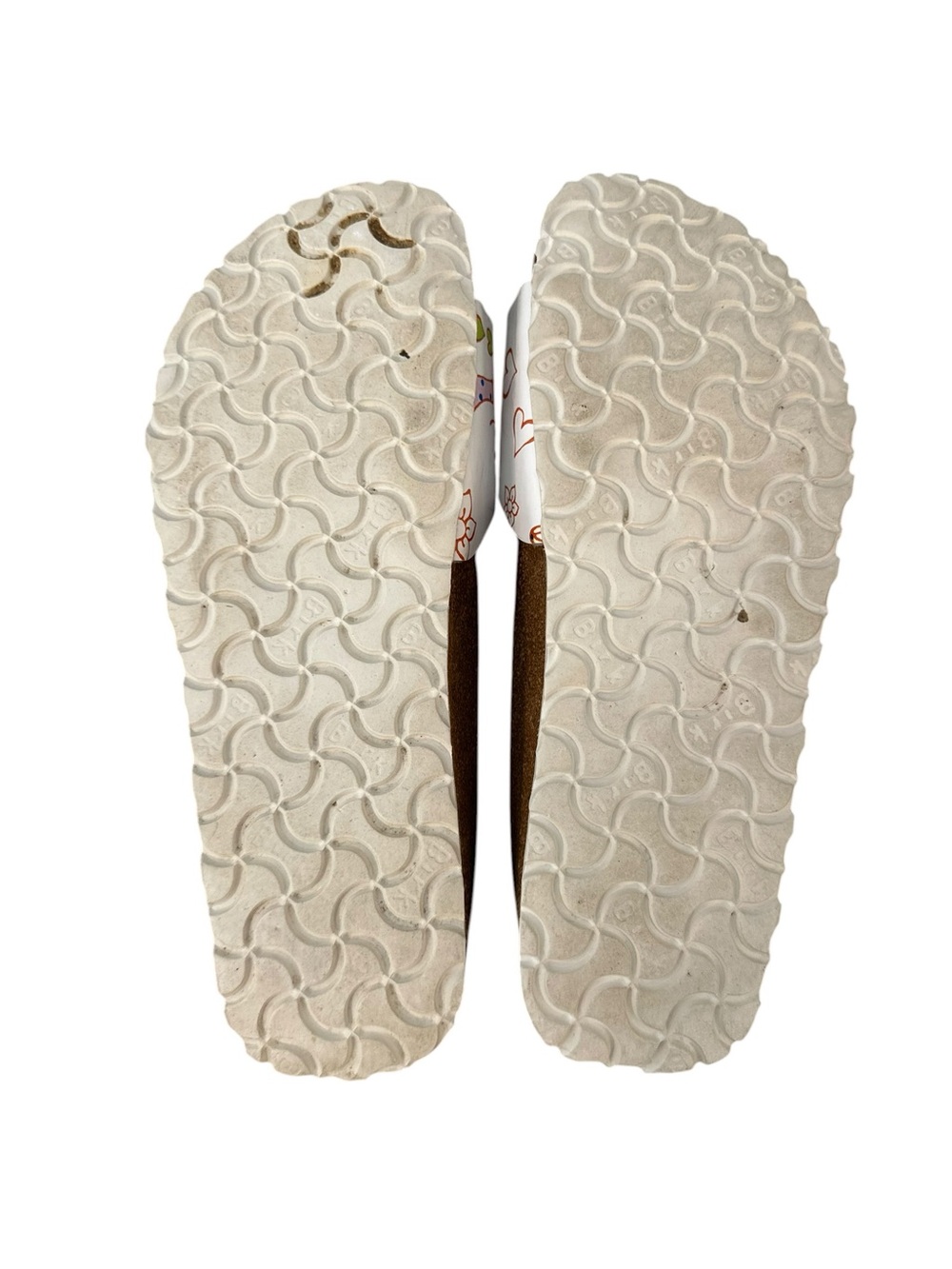 Birkenstock Papillio Madrid Slide Sandal 8 Floral Hearts Animal Print Art Deco - Picture 7 of 7